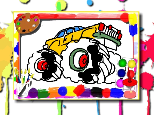 Monster Truck Coloring Book Game Image Monster Truck Coloring Book Game
