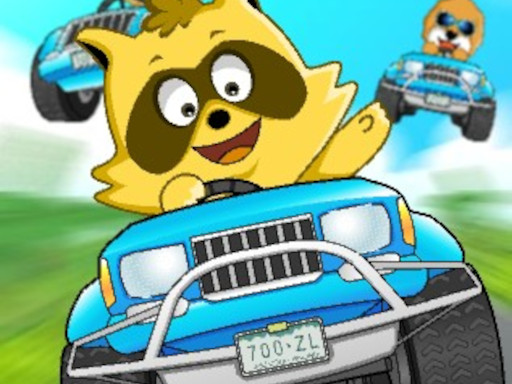 Raccoon Kart Racers Game Image Raccoon Kart Racers Game