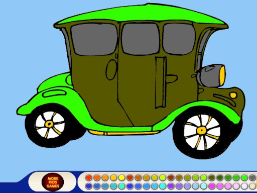 Vintage Car Coloring Game Image Vintage Car Coloring Game